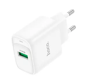 СЗУ 110-240V HOCO C140A 1xUSB, 18W, White, Blister СЗУ 110-240V HOCO C140A 1xUSB, 18W, White, Blister