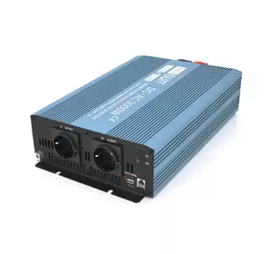 Інвертор напруги Mexxsun MXS-3000, 24V/220V, 3000W з правільною синусоїдою, 2 Shuko, клемні дроти, Q2 Інвертор напруги Mexxsun MXS-3000, 24V/220V, 3000W з правільною синусоїдою, 2 Shuko, клемні дроти, Q2