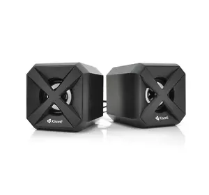 Колонки 2.0 Kisonli L-5050 для ПК і ноутбука, USB + 3.5mm, 2x3W, 20Hz- 20KHz, з підсвічуванням, Black, BOX, Q50 Колонки 2.0 Kisonli L-5050 для ПК і ноутбука, USB + 3.5mm, 2x3W, 20Hz- 20KHz, з підсвічуванням, Black, BOX, Q50