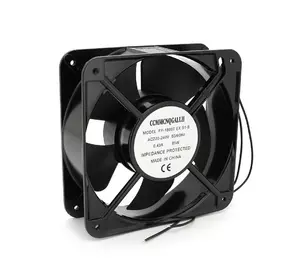 Кулер для охолодження серверних БП CCMMCNQGALLH DC sleeve fan 2pin під паяння - 180*180*60мм, 220V/0,43A, 2600об/хв, 65W Кулер для охолодження серверних БП CCMMCNQGALLH DC sleeve fan 2pin під паяння - 180*180*60мм, 220V/0,43A, 2600об/хв, 65W