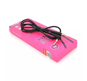 Кабель  iKAKU KSC-521 MEILE AUX Audio DC3.5 тато-тато 1.0м, GOLD Stereo Jack, (круглий) Black cable, Box Кабель  iKAKU KSC-521 MEILE AUX Audio DC3.5 тато-тато 1.0м, GOLD Stereo Jack, (круглий) Black cable, Box