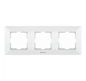 Рамка Panasonic Arkedia Slim потрійна, горизонтальна, біла Рамка Panasonic Arkedia Slim потрійна, горизонтальна, біла