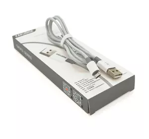 Кабель iKAKU KSC-723 GAOFEI smart charging cable for micro, Gray, довжина 1м, 2.4A, BOX Кабель iKAKU KSC-723 GAOFEI smart charging cable for micro, Gray, довжина 1м, 2.4A, BOX