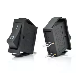 Перемикач ON-ON KCD3-102, 250VAC/16A, 2 контакти, Black, Q100 Перемикач ON-ON KCD3-102, 250VAC/16A, 2 контакти, Black, Q100