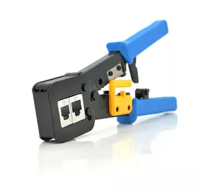 Інструмент Merlion EZ-RJ45 з храповиком для обтискача RJ45 (8P8C) та RJ-12/11 (6P6C), 4P / 6P / 8P Інструмент Merlion EZ-RJ45 з храповиком для обтискача RJ45 (8P8C) та RJ-12/11 (6P6C), 4P / 6P / 8P