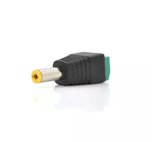 Роз'єм для підключення живлення DC-M (D 5,5x2,1мм) з клемами під кабель (Yellow Plug)