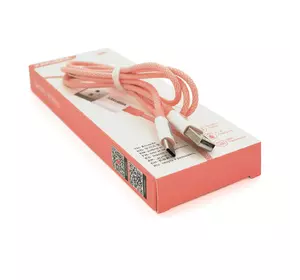 Кабель iKAKU KSC-723 GAOFEI smart charging cable for Type-C, Pink, довжина 1м, 2.4A, BOX Кабель iKAKU KSC-723 GAOFEI smart charging cable for Type-C, Pink, довжина 1м, 2.4A, BOX