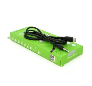 Кабель Borofone BL8 Jack 3.5mm(M) =>Type-C(M), 1м, Black, Box Кабель Borofone BL8 Jack 3.5mm(M) =>Type-C(M), 1м, Black, Box