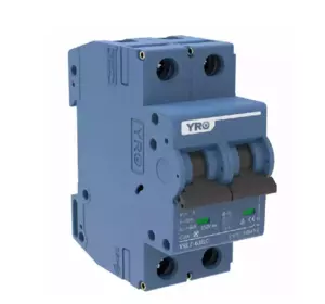 Автоматичний вимикач постійного струму YRO YRL7-63DC 2P 63A DC550V 6kA, DIN, 104*35*44.8mm Автоматичний вимикач постійного струму YRO YRL7-63DC 2P 63A DC550V 6kA, DIN, 104*35*44.8mm