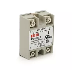 Твердотельне реле Fotek SSR-40AA 40А 24-380В AC Твердотельне реле Fotek SSR-40AA 40А 24-380В AC