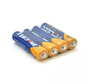 Батарейка сольова PKCELL 1.5V AAA/LR03, 4 штуки  в  shrink, Q10/300