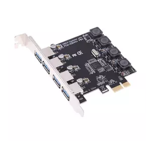 Контролер PCI-Е=>USB 3.0, 4 порти, 5Gbps, BOX Контролер PCI-Е=>USB 3.0, 4 порти, 5Gbps, BOX