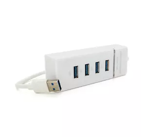 Хаб USB 3.0 UH-303, 4 порти, підтримка до 1TB, White, Blister Хаб USB 3.0 UH-303, 4 порти, підтримка до 1TB, White, Blister