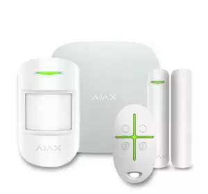 Комплект бездротової сигналізації Ajax StarterKit 2 white ( Hub 2/MotionProtect/DoorProtect/SpaceControl )