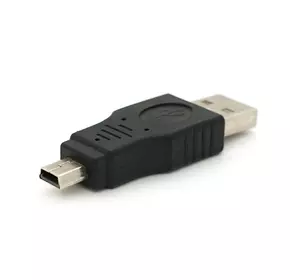 Перехідник USB1.1(F) => miniUSB(M), Black, Пакет Перехідник USB1.1(F) => miniUSB(M), Black, Пакет