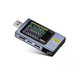 USB тестер Fnirsi FNB58 напруги (4-28V) та струму (0-7A), Box