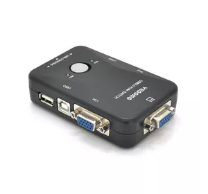 2-портовий KVM свіч VEGGIEG K201, перемикач USB, Grey, Blister-Box 2-портовий KVM свіч VEGGIEG K201, перемикач USB, Grey, Blister-Box