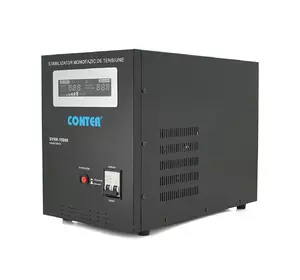 Стабілізатор напруги релейний Conter SVRH-15000VA/10500W однофазний, напольного монтажу, LED дисплей, DC150-270V, AC230±8%, 2*Shuko, Q1 Стабілізатор напруги релейний Conter SVRH-15000VA/10500W однофазний, напольного монтажу, LED дисплей, DC150-270V, AC230±8%, 2*Shuko, Q1