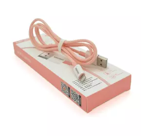 Кабель iKAKU KSC-723 GAOFEI smart charging cable for iphone, Pink, довжина 1м, 2.4A, BOX