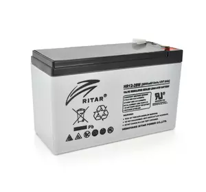 Аккумуляторная батарея AGM RITAR HR1228W, Gray Case, 12V 7.0Ah  ( 151 х 65 х 94 (100 ) 2.17kg Q10