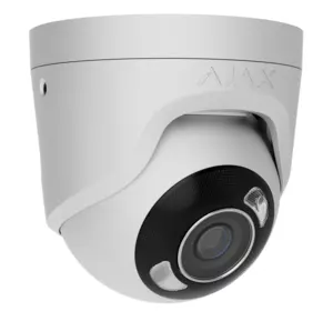 5 Mp IP охоронна відеокамера з гібридним підсвічуванням Ajax TurretCam HL (5 Mp/4 mm) White 5 Mp IP охоронна відеокамера з гібридним підсвічуванням Ajax TurretCam HL (5 Mp/4 mm) White