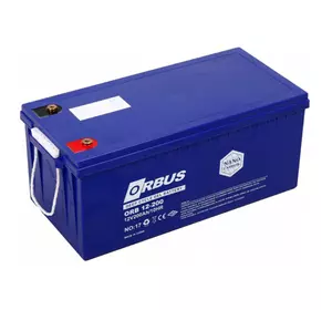 Акумуляторна батарея ORBUS CG12200 GEL 12 V 200 Ah (522 х 238 х 222) Blue 62 kg Q1/24 Акумуляторна батарея ORBUS CG12200 GEL 12 V 200 Ah (522 х 238 х 222) Blue 62 kg Q1/24