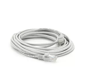 Патч-корд литий RITAR, CCA, UTP, RJ45, Cat.5e, 5m, сірий Патч-корд литий RITAR, CCA, UTP, RJ45, Cat.5e, 5m, сірий