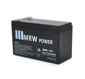 Акумуляторна батарея Mervesan MRW-12/7L 12 V 7Ah ( 150 x 65 x 95 (100) ) BLACK (1.65kg) Q8/672 Акумуляторна батарея Mervesan MRW-12/7L 12 V 7Ah ( 150 x 65 x 95 (100) ) BLACK (1.65kg) Q8/672