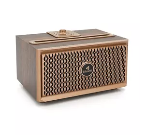 Колонка Kisonli G1 Bluetooth 5.0, 2х10W, 1500mAh, USB/TF/BT/FM/AUX, DC: 5V, Dark wood (Brown), BOX, Q24 Колонка Kisonli G1 Bluetooth 5.0, 2х10W, 1500mAh, USB/TF/BT/FM/AUX, DC: 5V, Dark wood (Brown), BOX, Q24