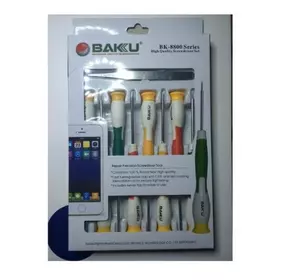 Набір інструментів BAKKU BK-8800 (8 викруток, пінцет вигнутий і прямий), Blister-box Набір інструментів BAKKU BK-8800 (8 викруток, пінцет вигнутий і прямий), Blister-box
