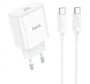 Набір СЗУ 110-240V HOCO C76A Pro+ Type-C кабель, USB-C, PD30W, кабель 1м, White, Box Набір СЗУ 110-240V HOCO C76A Pro+ Type-C кабель, USB-C, PD30W, кабель 1м, White, Box