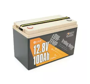 Акумуляторна батарея LiFePO4 Power Queen 12.8V 100Ah Low-Temp ,1280Wh, BMS 100A, 329*172*214мм Акумуляторна батарея LiFePO4 Power Queen 12.8V 100Ah Low-Temp ,1280Wh, BMS 100A, 329*172*214мм