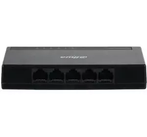 Комутатор Dahua DH-PFS3005-5GT-L 5 портів Ethernet 10/100 Мбіт/1000 Мбіт/сек, BOX Q20 Комутатор Dahua DH-PFS3005-5GT-L 5 портів Ethernet 10/100 Мбіт/1000 Мбіт/сек, BOX Q20