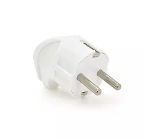 Вилка з заземленням кутова, 16A 250V, A713, White Вилка з заземленням кутова, 16A 250V, A713, White