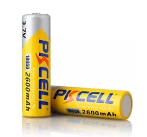 Акумулятор 18650 PKCELL 3.7V 18650 2600mAh Li-ion rechargeable batery 1 шт в блістері, ціна за блістер, Q20