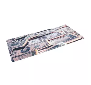Килимок 400*900 тканинний Dollars з боковою прошивкою, товщина 3 мм, колір Gray, Пакет Килимок 400*900 тканинний Dollars з боковою прошивкою, товщина 3 мм, колір Gray, Пакет