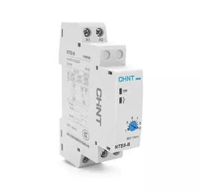 Реле часу CHINT NTE8В110M, на DIN-рейку, затримка включення-1-10хв, Ue/le: AC-15 240В/0,75А, -5°С~+40°С, 93х66,5х18,5 мм Реле часу CHINT NTE8В110M, на DIN-рейку, затримка включення-1-10хв, Ue/le: AC-15 240В/0,75А, -5°С~+40°С, 93х66,5х18,5 мм
