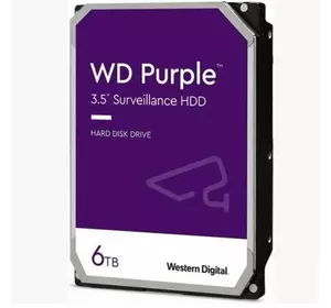 Жорсткий диск Western Digital Purple 6TB 5400rpm 256MB WD64PURZ 6Gb/s