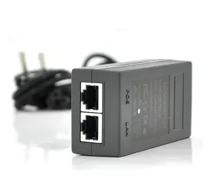 POE інжектор 12V 1A (12Вт) з портами Ethernet 10/100 Мбіт / с + кабель живлення POE інжектор 12V 1A (12Вт) з портами Ethernet 10/100 Мбіт / с + кабель живлення