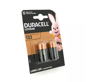 Батарейка DURACELL DL 123, 2 шт у блістері, ціна за блістер Батарейка DURACELL DL 123, 2 шт у блістері, ціна за блістер