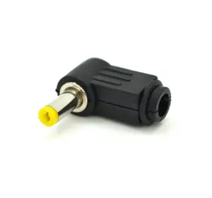 Перехідник DC 4.8x1.7mm (тато) під пайку, штекер 90° Перехідник DC 4.8x1.7mm (тато) під пайку, штекер 90°
