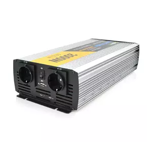 Інвертор напруги Solinved Sol-Yb24-2000M, 24V/220V, 2000W з апроксимованою синусоїдою, 2Shuko, USB, клемні дроти, Q5 Інвертор напруги Solinved Sol-Yb24-2000M, 24V/220V, 2000W з апроксимованою синусоїдою, 2Shuko, USB, клемні дроти, Q5