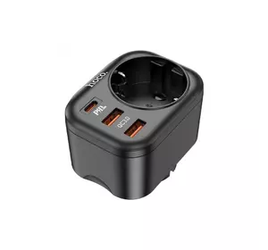 Мережевий фільтр HOCO NS3 на 1 розетку + 2 USB + USB-C, 20W, 220В, Black Мережевий фільтр HOCO NS3 на 1 розетку + 2 USB + USB-C, 20W, 220В, Black