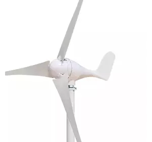 Вітрогенератор з накопиченням енергії 200W-12V з трьома лопатями + контролер