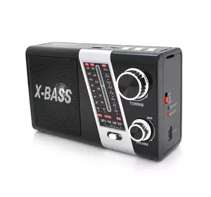 Радіоприймач YG-851BT+Solar, AM/FM, вбудований акумулятор, Mix color, Box