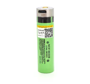 Акумулятор 18650 Li-Ion LiitoKala Lii-34B-USB, 3400mAh, Type-C, 3.7V (2.75-4.2V), Green, PVC BOX Акумулятор 18650 Li-Ion LiitoKala Lii-34B-USB, 3400mAh, Type-C, 3.7V (2.75-4.2V), Green, PVC BOX
