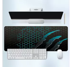 Килимок 300*800 тканинний Honeycomb з боковою прошивкою, товщина 2 мм, колір Black/Blue, Пакет Килимок 300*800 тканинний Honeycomb з боковою прошивкою, товщина 2 мм, колір Black/Blue, Пакет