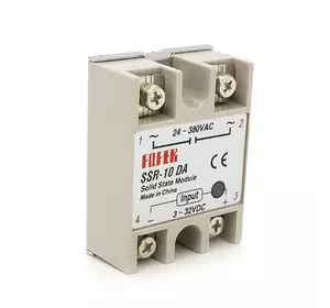 Твердотільні реле FQFER SSR-100DA 10А 24-380VAC Твердотільні реле FQFER SSR-100DA 10А 24-380VAC