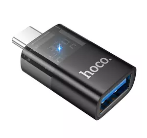 Перехідник HOCO UA36B USB3.0(F) => Type-C(M), Black, Box Перехідник HOCO UA36B USB3.0(F) => Type-C(M), Black, Box