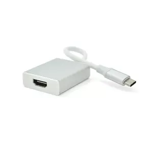 Конвертер Type-C (тато) на HDMI (мама) 10cm, Silver, 4K / 2K, Пакет Конвертер Type-C (тато) на HDMI (мама) 10cm, Silver, 4K / 2K, Пакет